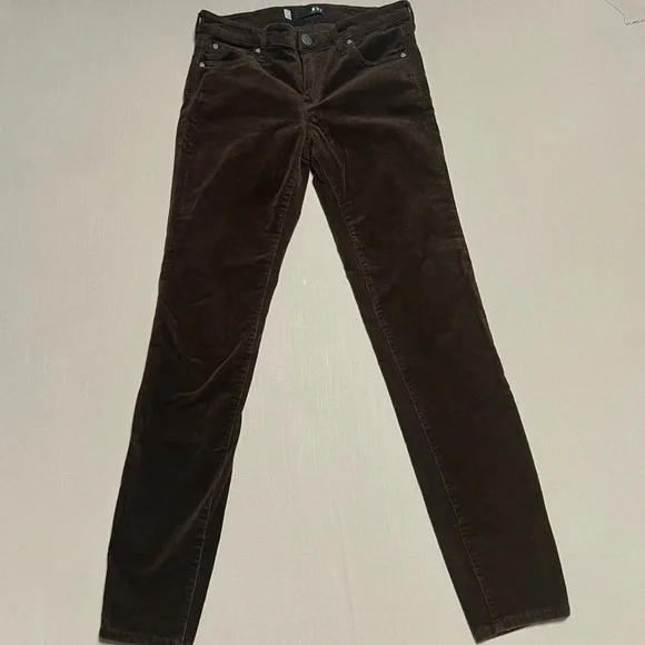 Kut from the Kloth Diana Fab Ab Skinny Corduroy Jeans Size 4 Chocolate Brown - Picture 3 of 12